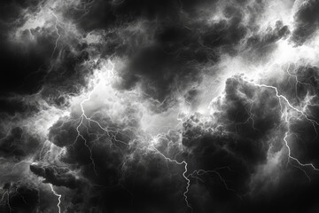 Canvas Print - An stock set featuring lightning effects for thunder games.