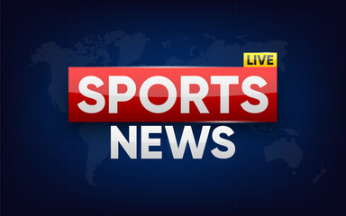 Poster - Breaking Live Sports News poster. Bars for news and sport channels, streaming and broadcasting. TV background and internet video stream concept. Vector illustration.
