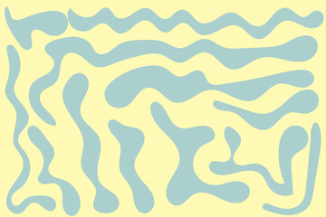 Wall Mural - colorful blob shapes. Round abstract organic shape collection. Pebble, drops and stone silhouettes. Random abstract liquid organic irregular blotch shapes. Collection of modern forms
