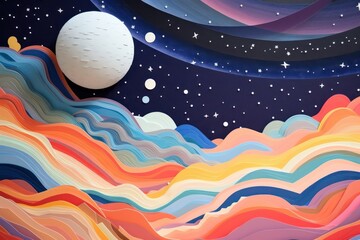 Wall Mural - space art backgrounds astronomy.