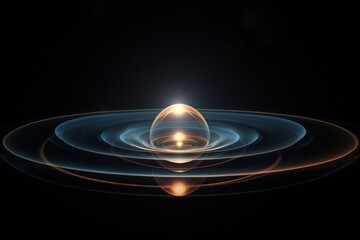 Canvas Print - gravitational lens astronomy light night.