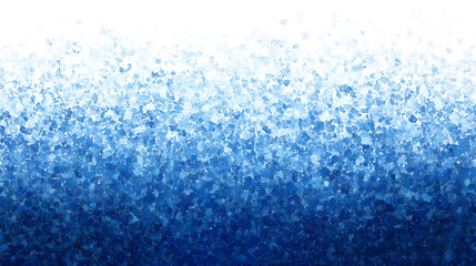 Wall Mural - A gradient of blue and white in a highly detailed pointillist style.