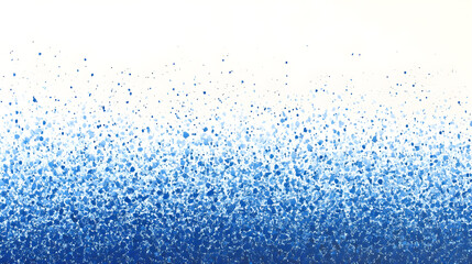 Wall Mural - A gradient of blue and white in a highly detailed pointillist style.