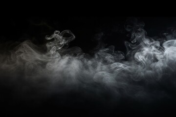 Wall Mural - mist smoke effect backgrounds black black background.