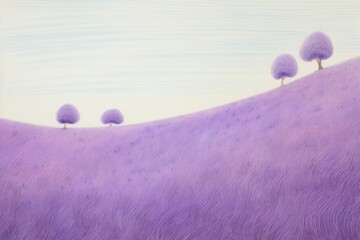 Poster - Lavender outdoors painting nature.