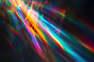 Canvas Print - Vibrant abstract light spectrum