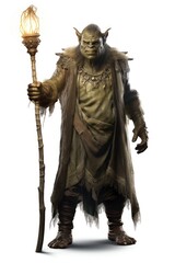 Wall Mural - Ogre mage sculpture costume statue.