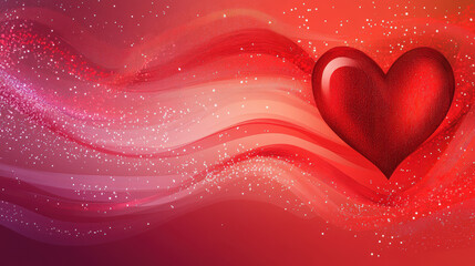 Red Heart Abstract background Desktop Wallpaper