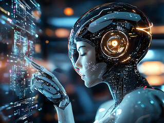 Poster - AI helping designers create immersive, responsive interfaces for smart devices, AI responsive design, future technology
