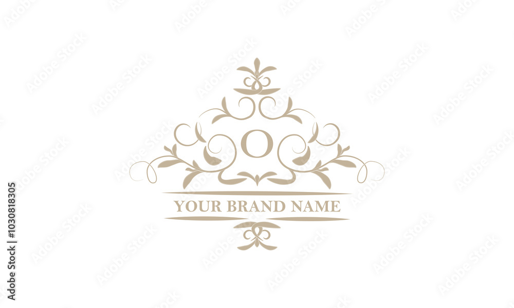 O Vector Monogram Monogram design template for one or two letters, for example O ...
