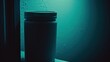 © Muamanah - A White Plastic Container Sitting on a Windowsill With a Teal Background