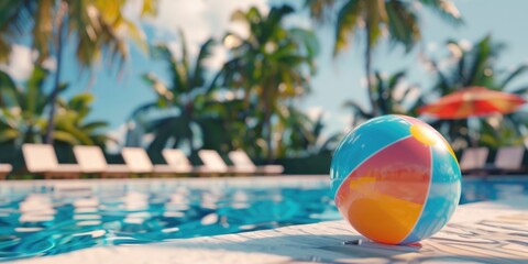 beach ball pool edge