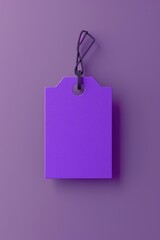 Poster - purple tag on a purple wall