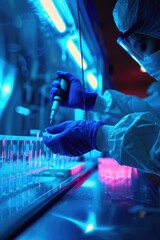 Poster - scientist with equipment