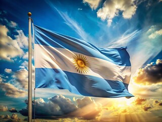 Argentina Flag Symbolizes National Pride, Heritage, and Unity in South America with Iconic Blue and White Colors