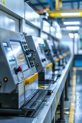 Poster - Factory machinery assembly line