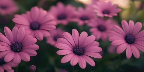 Poster - Purple flower bouquet close-up