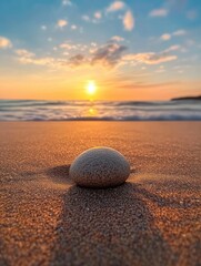 Canvas Print - Sandy Beach Rock