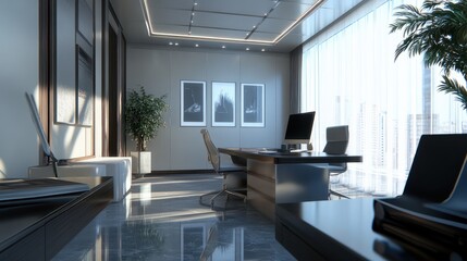 Poster - modern office interior.