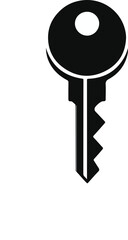 Wall Mural - key black vector