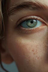 Person's Eye with Freckles