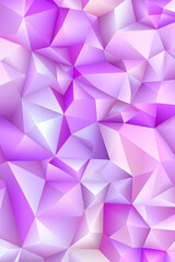 Poster - Vibrant abstract background featuring geometric shapes in various shades of purple