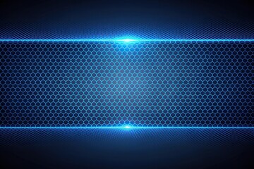 Wall Mural - abstract futuristic mesh grid on dark blue gradient background