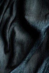 Wall Mural - Black Fabric Close Up