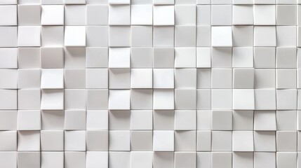 Sticker - Creating a seamless pattern with modern wall tiles, light casts shadows, adding depth and texture. Geometric shapes and clean lines give a contemporary touch. Captures essence of modern design