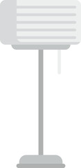 Poster - Outdoor ac unit standing on a tripod, cooling the air outside