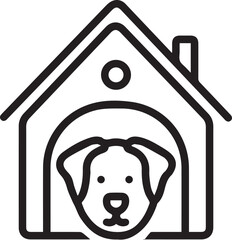 Dog icon symbol vector image illustration
