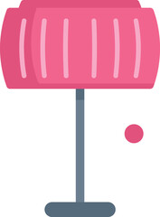Poster - tetherball pole is standing with a pink paddle ready to hit the ball for a fun game at the park