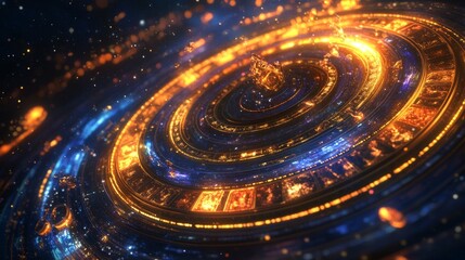 Dreamscapethemed roulette game with galaxy wheel and sleep colors