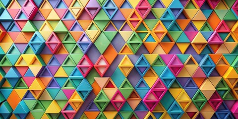 Wall Mural - close-up abstract geometric shape background pattern