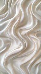 Canvas Print - Flowing elegantly in soft waves, luxurious white silk creates a sensual, opulent background with a smooth texture, exuding sophistication and refinement, ideal for elegant designs