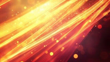 Warm Glowing Light Streaks Abstract Background 