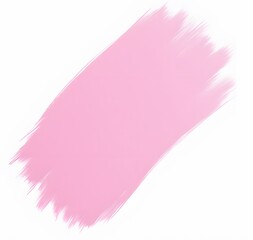 Poster - A pink brush stroke is an isolated image of a single color on white or transparent PNG background.