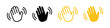 © ValGraphic - Waving hand icon set