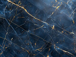 Poster - Beautiful dark marble texture with golden veins, perfect for backgrounds, wallpapers, and elegant design projects.