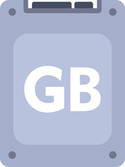 Poster - This icon of a solid state drive is perfect for use in any project related to computers and technology