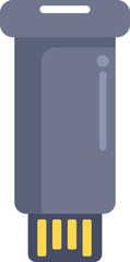 Poster - This sleek and modern usb flash drive icon represents a convenient and reliable way to store and transfer digital information