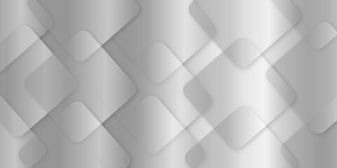 Poster - Abstract modern silver and gray pattern geometric luxury gradient line background random square shape design. 3d shadow effects, modern design template background. layered geometric triangle shapes.