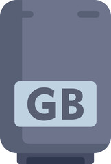 Poster - smartphone is receiving a sim card with the gb country code for mobile network