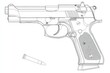 © Vlad - Gun Outline Drawing: Weapon Concept in EPS10 Format