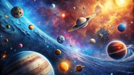 Wall Mural - background with space