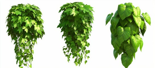 Plants, creepers, climbers and transparent background of Cotoneaster dammeri