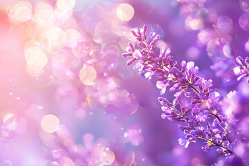 Abstract violet Bokeh Background.