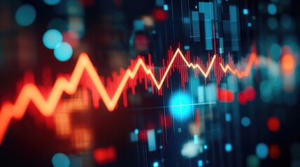Poster - Data Visualization with Vibrant Line Graph and Colors