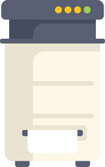 Poster - classic office printer is ejecting a sheet of paper