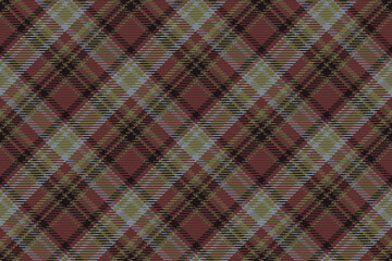 Wall Mural - Seamless pattern of scottish tartan plaid. Repeatable background with check fabric texture. Vector backdrop striped textile print.